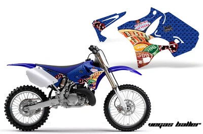 Calcomanías gráficas para cubierta de moto de cross calcomanías para Yamaha YZ125 YZ250 02-14 VEGAS U Foto 1 de 2
