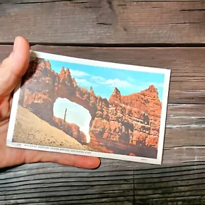 Postal de colección de 1936 muros de Jericó Utah sello de 1 centavo bono de ahorro cancelar - Imagen 1 de 7