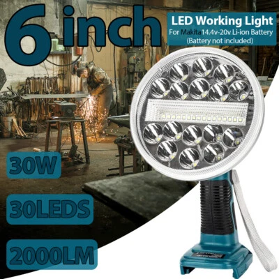 2000LM LED Camping Lantern for Makita 18v Battery 30W Cordless LED Work Light - Image 1 of 4