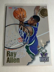 1996 97 SKYBOX NBA HOOPS RAY ALLEN RC ROOKIE CARD BUCKS BOSTON CELTICS #279 - Picture 1 of 1