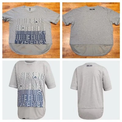 Camiseta gráfica Stella McCartney x Adidas ventilada para mujer talla mediana gris Foto 1 de 4