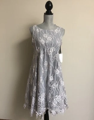 NUEVO CON ETIQUETAS Nina Ricci 38 EE. UU. 6 Encaje Bebé Muñeca Mini Vestido Alta Costura Foto 1 de 4