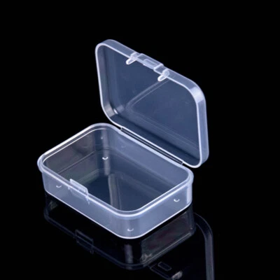 Mini Boxes Rectangle Clear Plastic Jewelry Storage Case Container Packaging Box# - Image 1 of 4