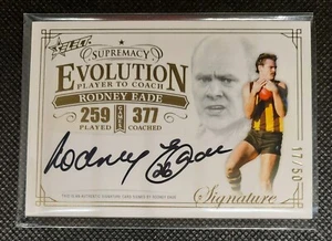 2024 Select Supremacy Evolution Player to Coach Signature Rodney Eade 17/50 - Bild 1 von 2
