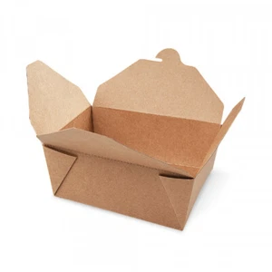 50 Braune Faltboxen Asiaboxen 172x142x65 mm 1400ml Foodboxen Pommesboxen - Bild 1 von 2