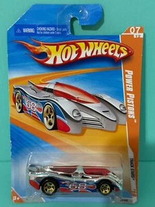 2010 HOT WHEELS #63/240 TRACK STARS #7/12 POWER PISTONS CHROME 1:64 3+ - Picture 1 of 7
