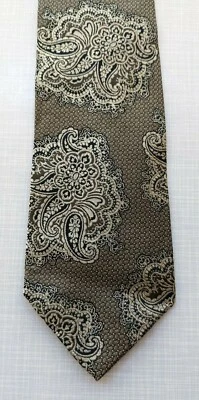 Corbata vintage Ermenegildo Zenga para hombre - plateada y azul marino - hecha en Italia Foto 1 de 4