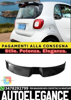 💫Spoiler Tetto Nero Lucido Look Brabus per Smart ForTwo (453) Coupé 💫 - Imagen 1 de 4