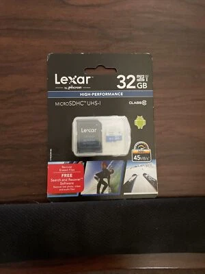 Lexar 32GB 32 GB High Speed MicroSDHC Class 10 UHS-1 Memory Card 300X; New - Image 1 of 3