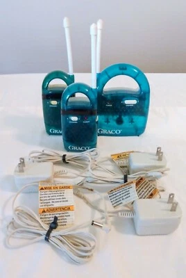 Комплект детских мониторов - GRACO работает - ОТЛИЧНАЯ СДЕЛКА - база с 2 мониторами, 3 адаптерами переменного тока  - Изображение 1 из 4