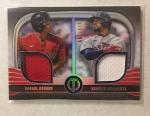 2022 Topps Tribute Devers/Bogaerts Dual Relic #d 36/199 - Picture 1 of 2