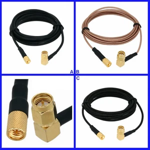 10-32 Microdot to SMA 90° Cable Flaw Detector Accelerometer Vibration Transducer - Picture 1 of 4