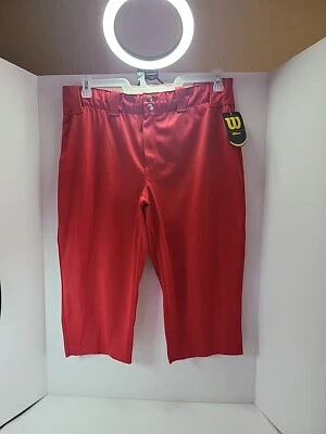 Pantalones de béisbol y softbol Wilson para mujer talla XL rojos nuevos con etiquetas 120890 Foto 1 de 4