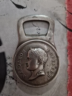 Christofle France Apribottiglie Argento Napoleone Imperatore - Immagine 1 di 2