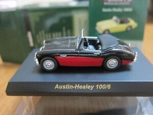 Kyosho - British Car Collection - Austin-Healey 100/6 Black 1/64 Mini Car FR11