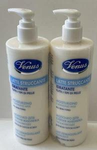VENUS MOISTURIZING CLEANSING MILK 2 X 13..1oz ALL SKIN TYPES TOTAL 600 ML. 2 PCS - Picture 1 of 2