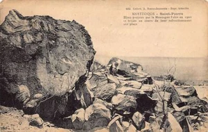 Martinique - SAINT-PIERRE - Blocs projetés par la Montagne Pelée en 1902 - Imagen 1 de 2