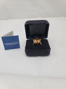 Marley Simon Citrine Ring 14k Gold Size 8.5