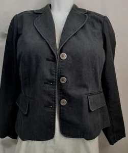 Venezia Womens Denim Blue Jean Jacket Dark Wash Sz 16 Buttons - Picture 1 of 7