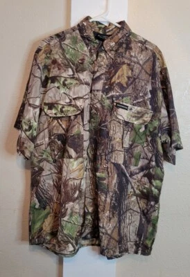 Winchester Camo Shirt Haunting Outdoor Top Camping Mens Lightweight XL  - Image 1 of 4