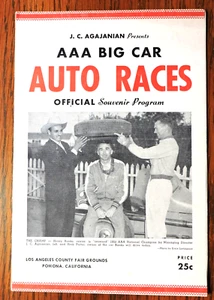 AAA Big Car Autorennen 1951 Henry Banks und andere Indy 500 Fahrer - Bild 1 von 3