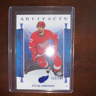 2022/23 Upper Deck Artifacts Filip Hronek Blue 111 /199 #93 - Image 1 of 2
