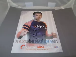 Kazushi Sakuraba Signed Bellator 8x11 Promo Autographed Beckett BAS COA 1D - Picture 1 of 5