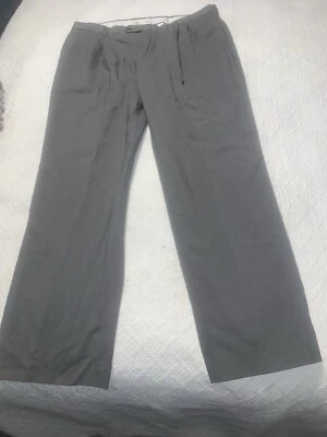 Pantalones De Colección Raros Bill Blass Etiqueta Negra Pantalones 100% Lana Worsted Verde W40/L31 Foto 1 de 4