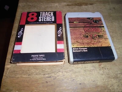 8-Track Tape 1972 ALICE COOPER " School's Out " Warner Bros. Records play tested - Image 1 of 3