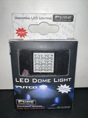 NEW IN BOX #980112 , PURE  PUTCO UNIVERSAL LED DOME LIGHT 9 Pc UNIT 1” x 1” - Image 1 of 3