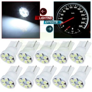 10X T10 W5W 194 168 192 906 LED Instrument Panel Speedometer Light Bulbs White - Picture 1 of 6