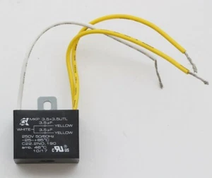 MKP 3.5+3.5UTL 3.5uF C22.2NO.190 46°C Capacitor Zephyr AK6500 Series Range Hood - Picture 1 of 2