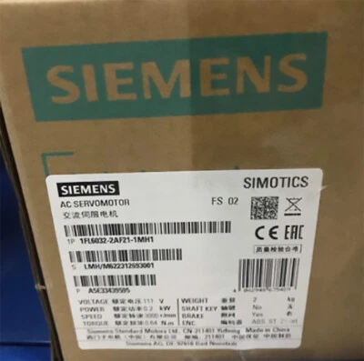 ONE NEW SIEMENS Servo Motor V90 0.2kW 1FL6032-2AF21-1MH1 - image 1 of 3