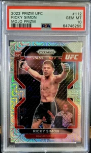 Ricky Simon Mojo Prizm RC 2022 Panini Prizm/25 UFC #112 Rookie PSA 10 POP 1!! - Imagen 1 de 2