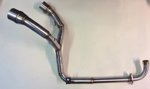 Lextek Edelstahl Kopfzeile unter dem Sitz Doppelauspuffrohr Honda MSX125 Grom 13-15 - Bild 1 von 2