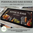 Personalised Welcome Lager Beer Text Bar Runner Pub Club Cafe Cocktail Mat