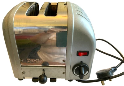 Tostadora Dualit 2 Rebanadas Modelo 2 Pan Hecha en Inglaterra Clásica Cromo y Gris Fab Foto 1 de 4