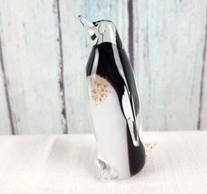 Vintage ASCO Kunst Glas Handarbeit Pinguin Figur Briefbeschwerer Sammlerstück - Bild 1 von 10