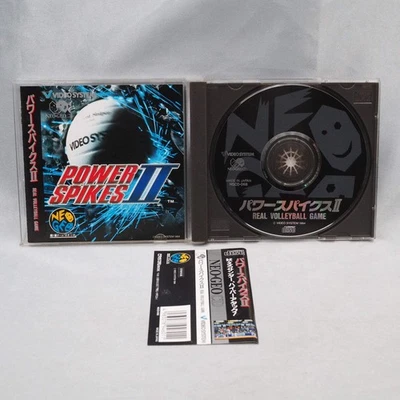 POWER SPIKES 2 Real Volleyball Game For Neo Geo CD SNK Tested NTSC-J NGCD - Image 1 of 4