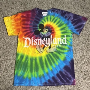 Disney Parks Mickey Mouse Batikhemd Herren Größe S Small Regenbogen authentisch - Bild 1 von 7