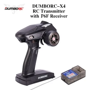 DUMBORC X4 4CH 2.4G RC Radio Transmitter P6F Receiver for RC Car Boat Toys DIY - Picture 1 of 12