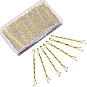 MORGLES Blonde Bobby Pins for Women, 240 Pcs Gold Hair (2.2inch)  - Picture 1 of 6