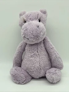 "Jellycat London tímido púrpura lila hipopótamo animal de peluche suave 10""" - Imagen 1 de 8