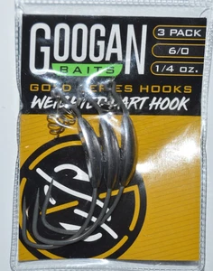 googan cebos serie oro ponderado suave jerkbait gancho tamaño 6/0 guardián dardo casualidad - Imagen 1 de 2
