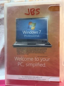 Microsoft Windows 7 Professional 64 bit SP1 Bit Full DVD - OEM Install Media - Picture 1 of 4