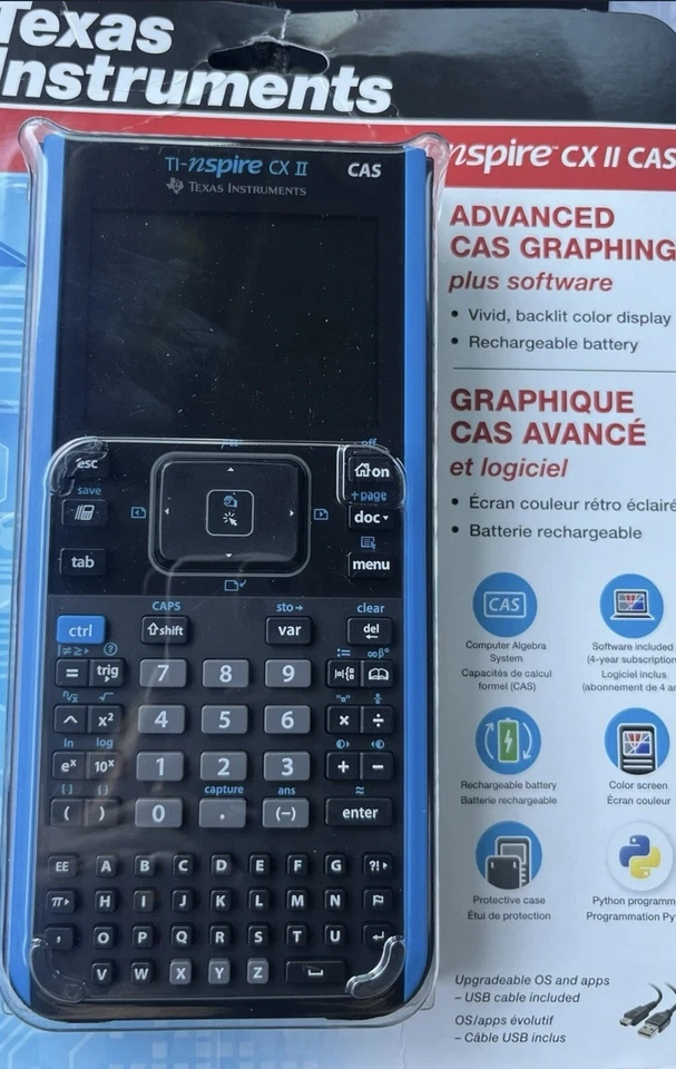 Texas Instruments TI Nspire CX II CAS Color Graphing Calculator - Image 1 of 1