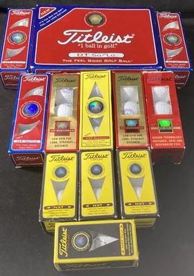 41 混合 Titleist DT So/Lo、NXT、惠普、长距离和 DT 旋转、旅游高尔夫球 全新 — 第 1/4 张图片