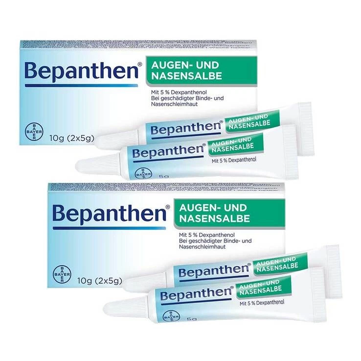 Bepanthen Augen- und Nasensalbe zur Förderung der Wundheilung · 2x10 g · PZN 080 - Bild 1 von 1