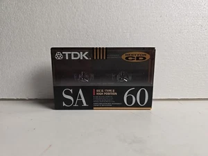 TDK SA 60 1989 USA Leere Audiokassette Tape (versiegelt) Neu! - Bild 1 von 5