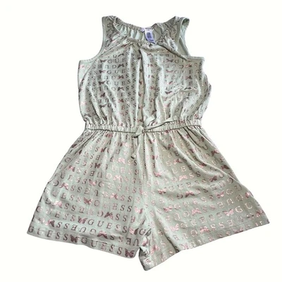 Mameluco Guess Kids estampado mariposa sin mangas cordón cintura talla 8 Foto 1 de 4